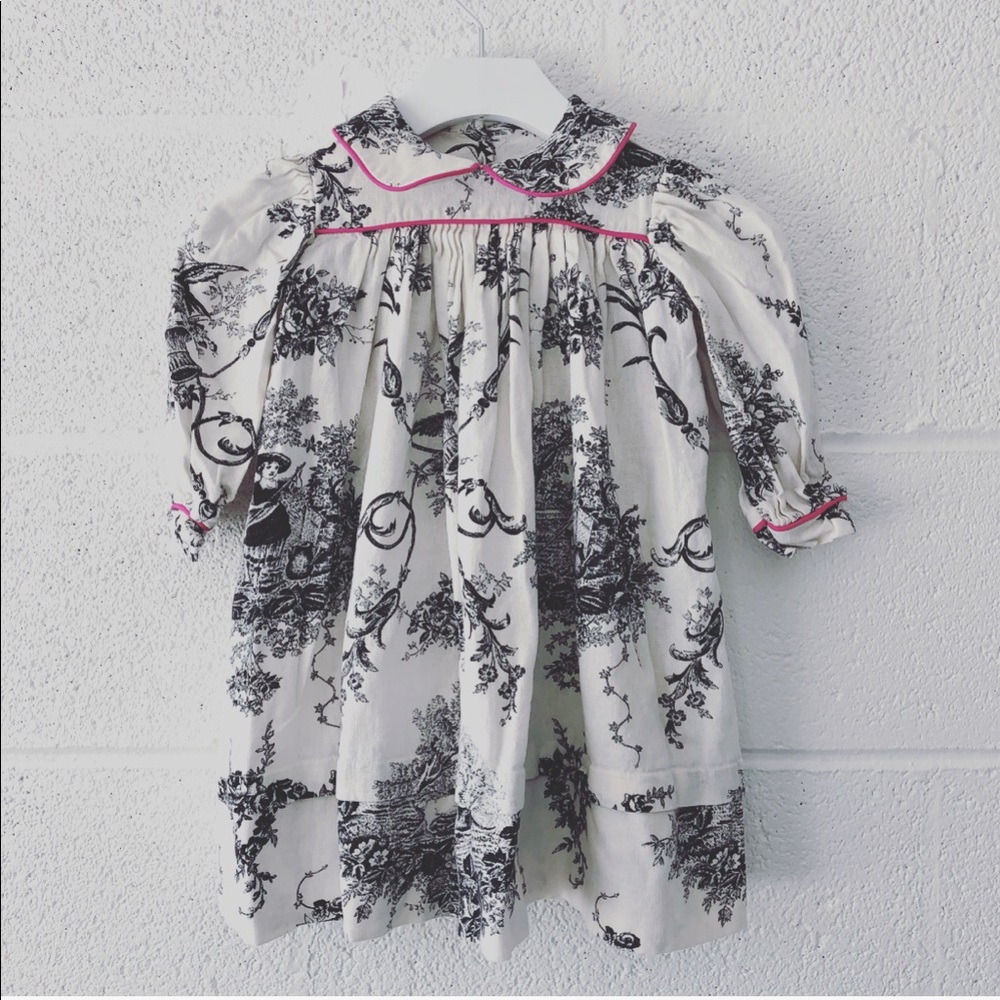 LaJenns Fashion printed linen dress sz: 18M
